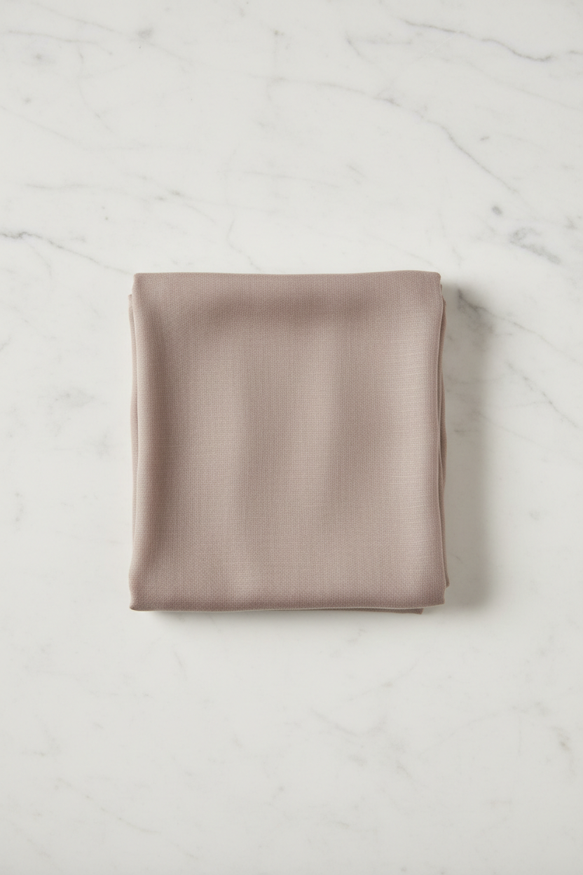 Flat lay voile taupe